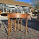 12-foot round oak table with 7 extensions / 20 people