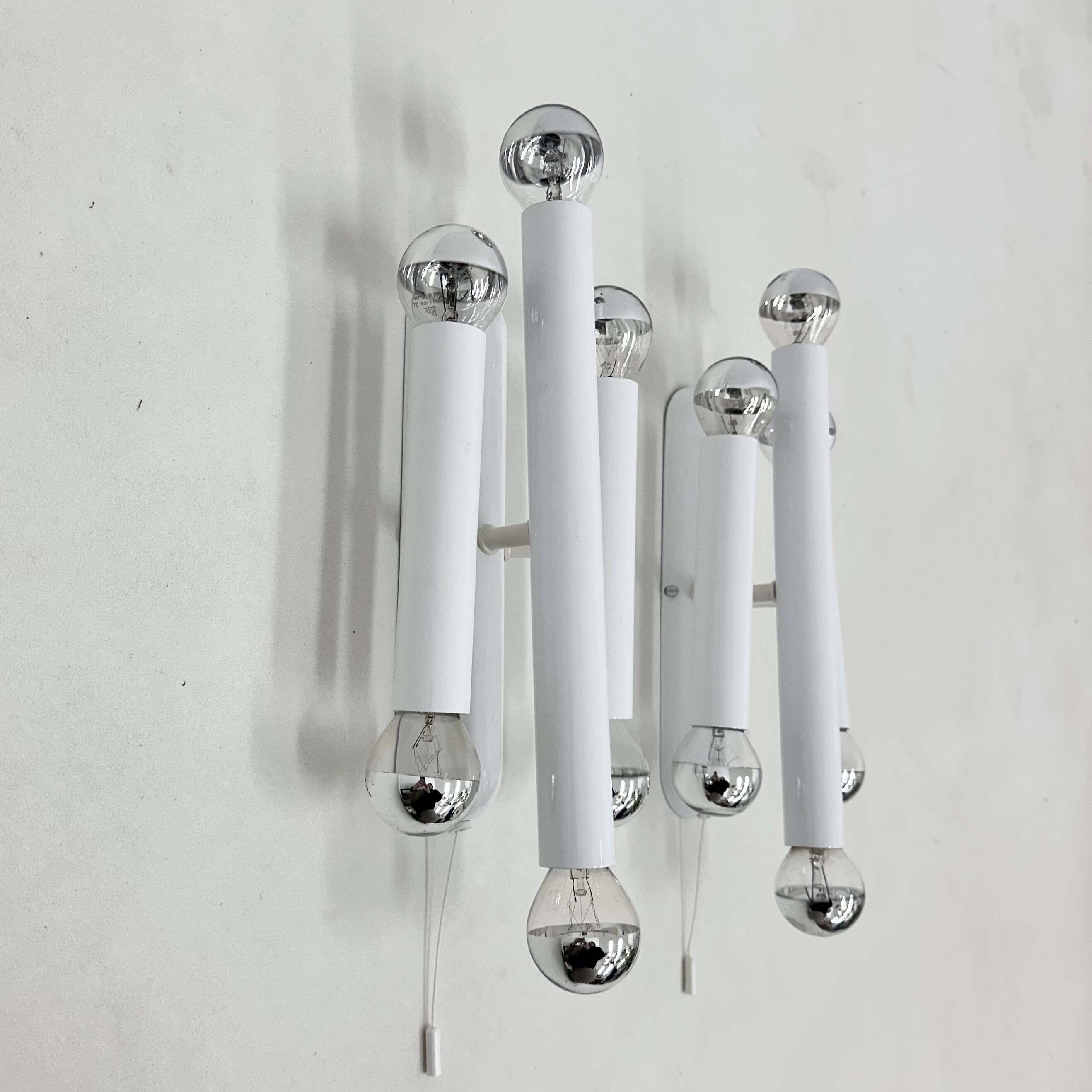 Set of 2 Hufnagel leuchten wall lamps sconce , 1970s