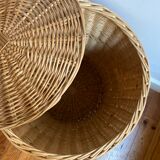Rattan laundry basket
