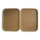 Mullerhof fiber cane trays vintage decor french fiberglass trays