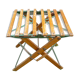 Tabouret pliant de pêche en bois et metal