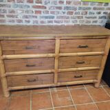 Bamboo chest of drawers