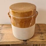 Old sandstone grease pot