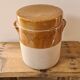 Old sandstone grease pot