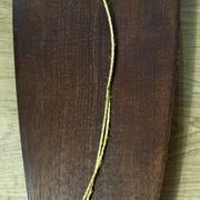 Vintage wooden and metal fish platter – salmon/trout serving tray –