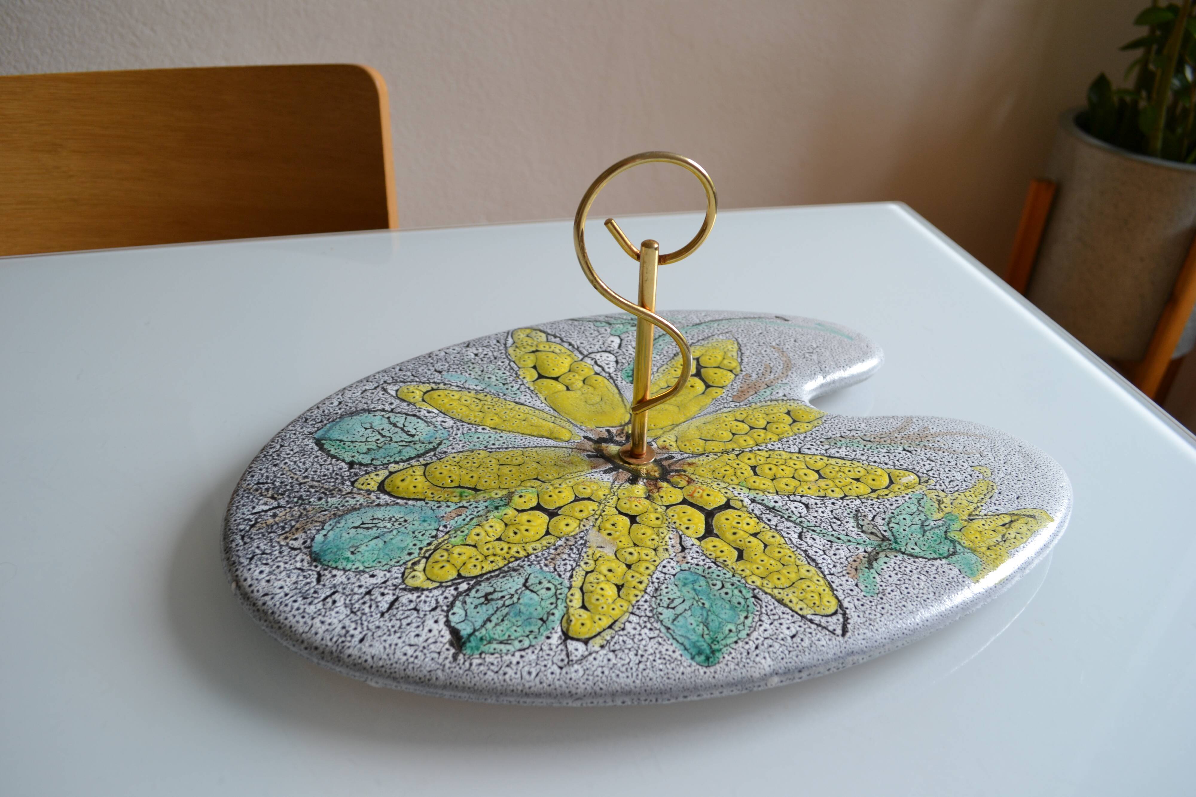 Vintage ceramic cheese board 1960