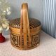 Boho chic Chinese Bamboo Bamboo Braided Basket - Bakul Siah