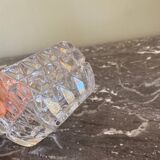 Sucrier en verre ciselé