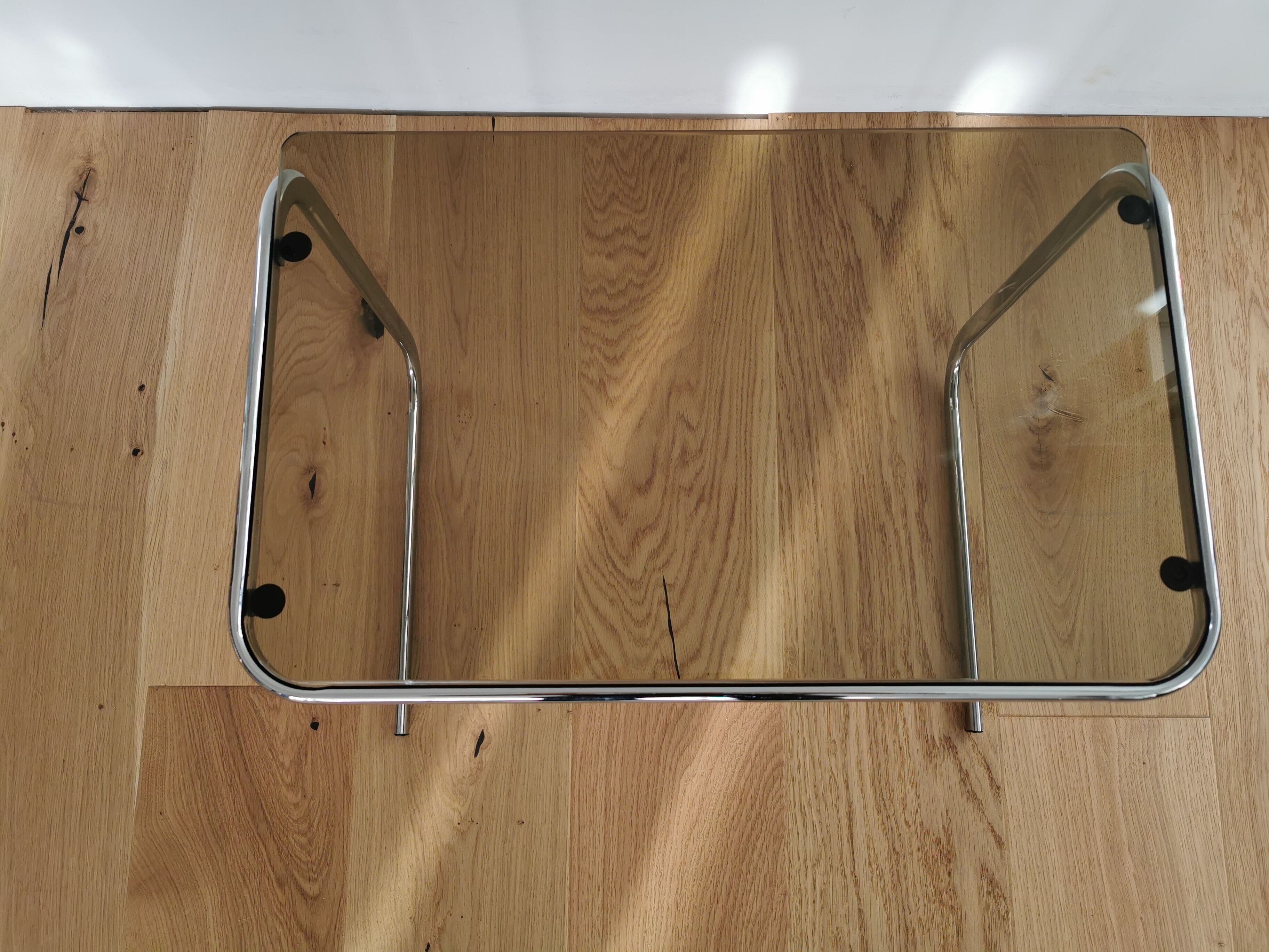 Vintage chrome side table