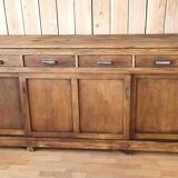 Old pharmacy cabinet from the 1950s width 263 cm