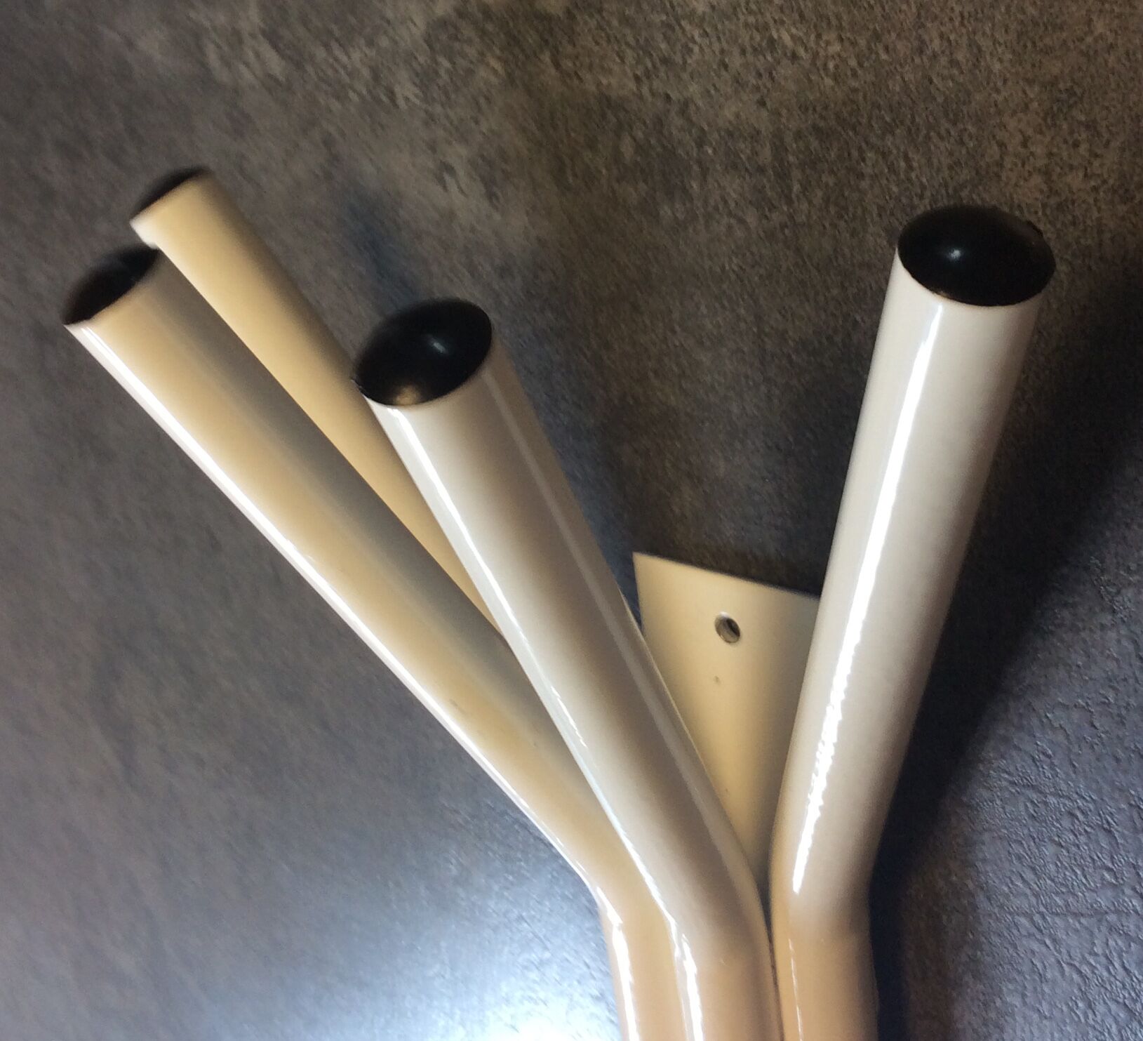 Vintage 80s metal coat rack