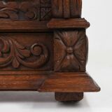 Baroque Style Display Case in Oak, Belgium, 1950s