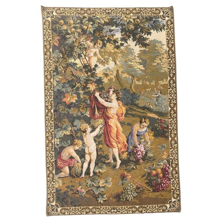 Vintage French jaquar tapestry