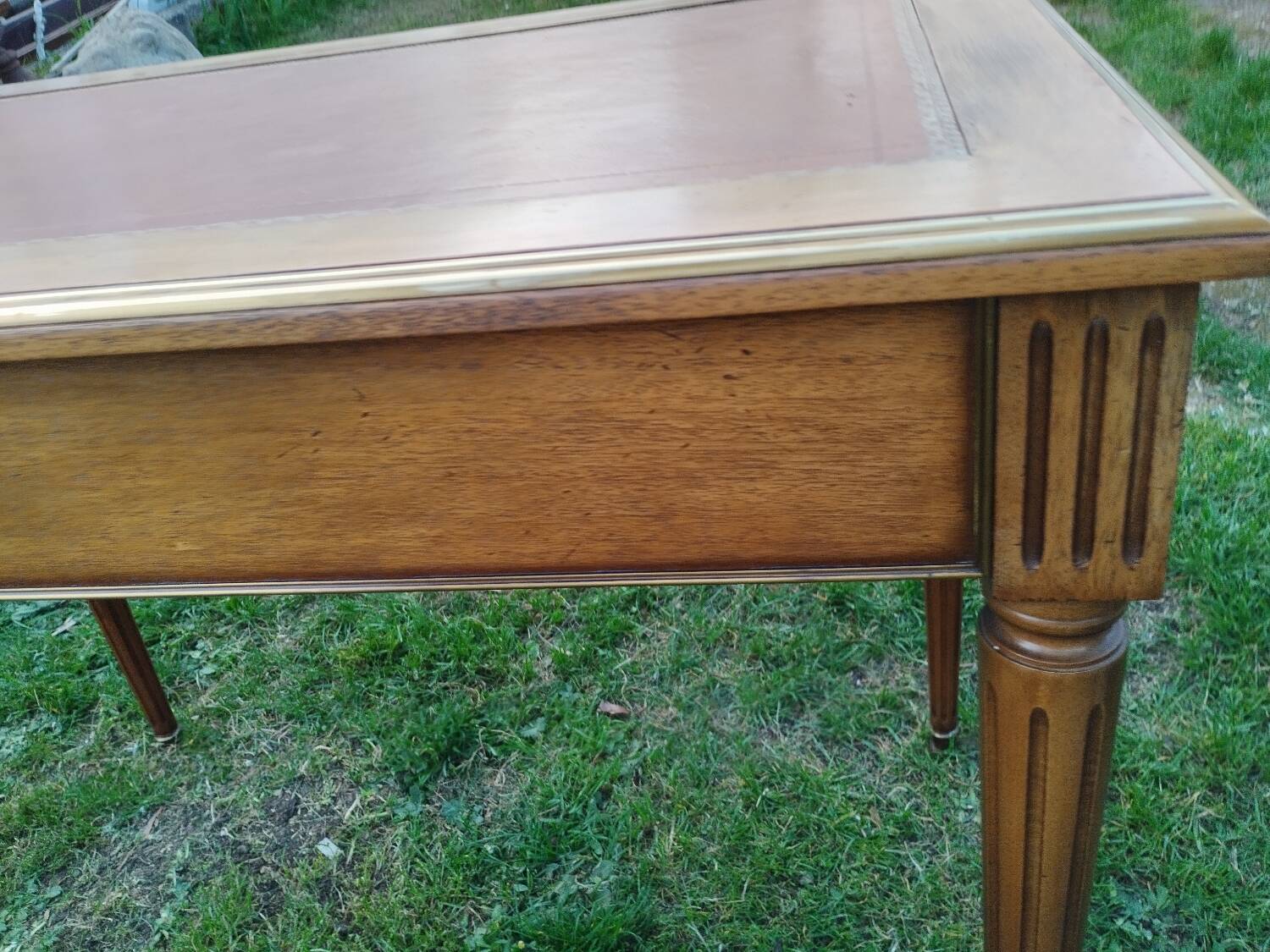 Antique Louis XVI style desk with drawers