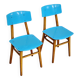 Paire de chaises bois et plastique Ton Bystrice Thonet
