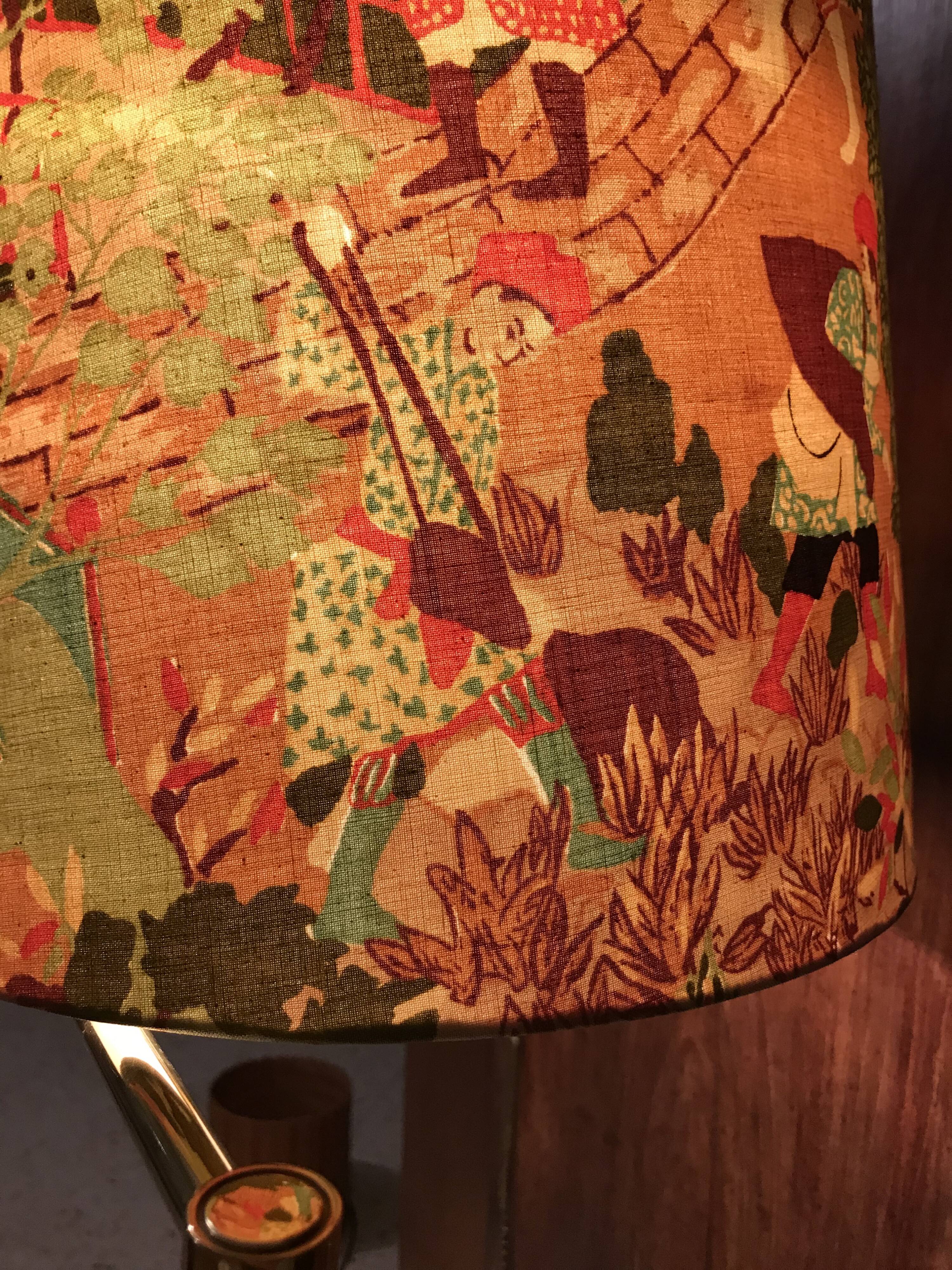 Vintage lampshade persian tales and garden paradise