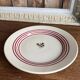 Round flat iron earth Gien dish