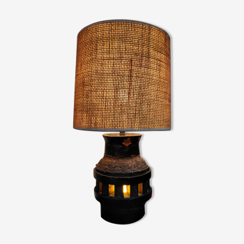 Vintage brutalist table lamp