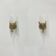 Set of 2 crystal glass rods wall lamps , 1970s