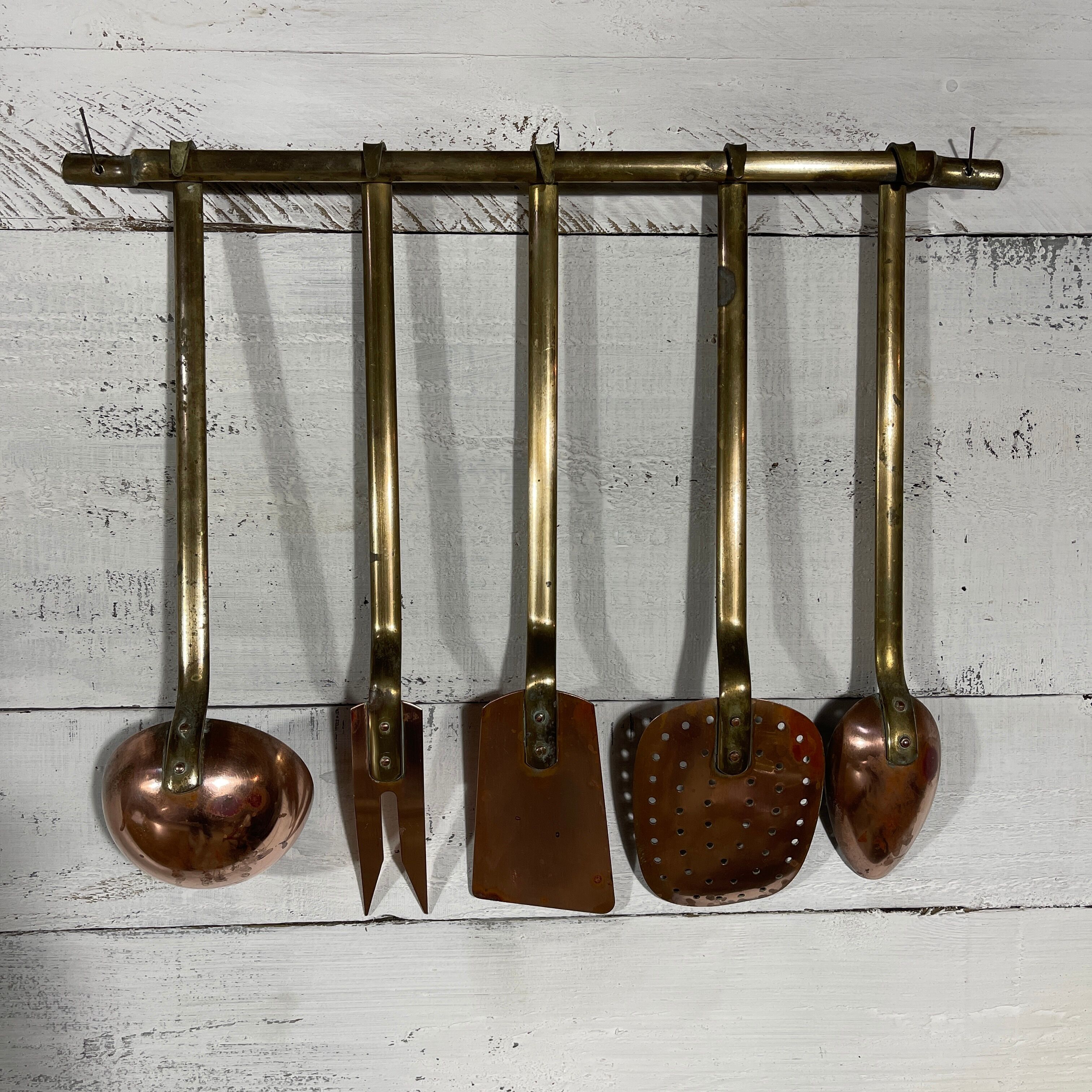 Copper kitchen utensils