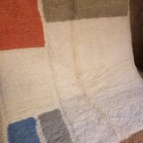 Ecru Beni Ourain rug 250 x 50 cm