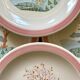 Dessert plates landscape Italy 80s