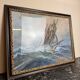 Frederick r. wagner (1937) (1864-1940): watercolor sailboat on the open sea
