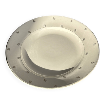 Plat circulaire modèle Nico doré Digoin Sarreguemines D30,5