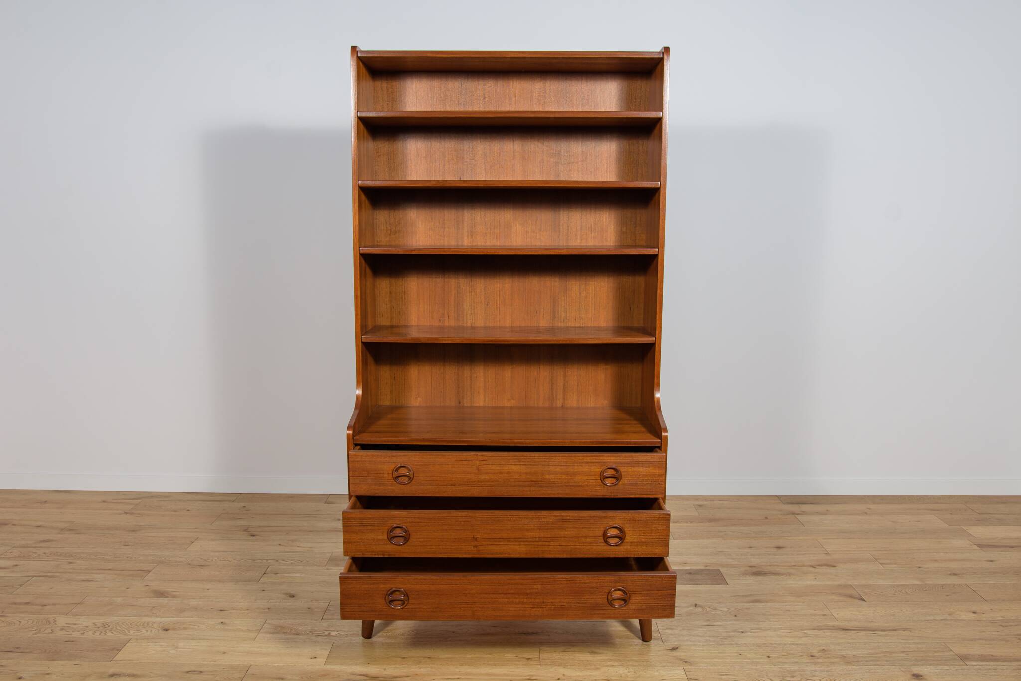 Mid-Century Teak Shelf, Denmark, 1970s