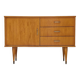 Petit Buffet / Commode style scandinave vintage en bois France 1970