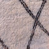 Moroccan rug Beni M'Rirt white - 168 x 223 cm