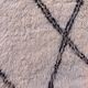 White Beni M'Rirt Moroccan Rug - 168 x 223 cm