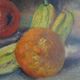 Old still life painting of fruits signed oil on canvas