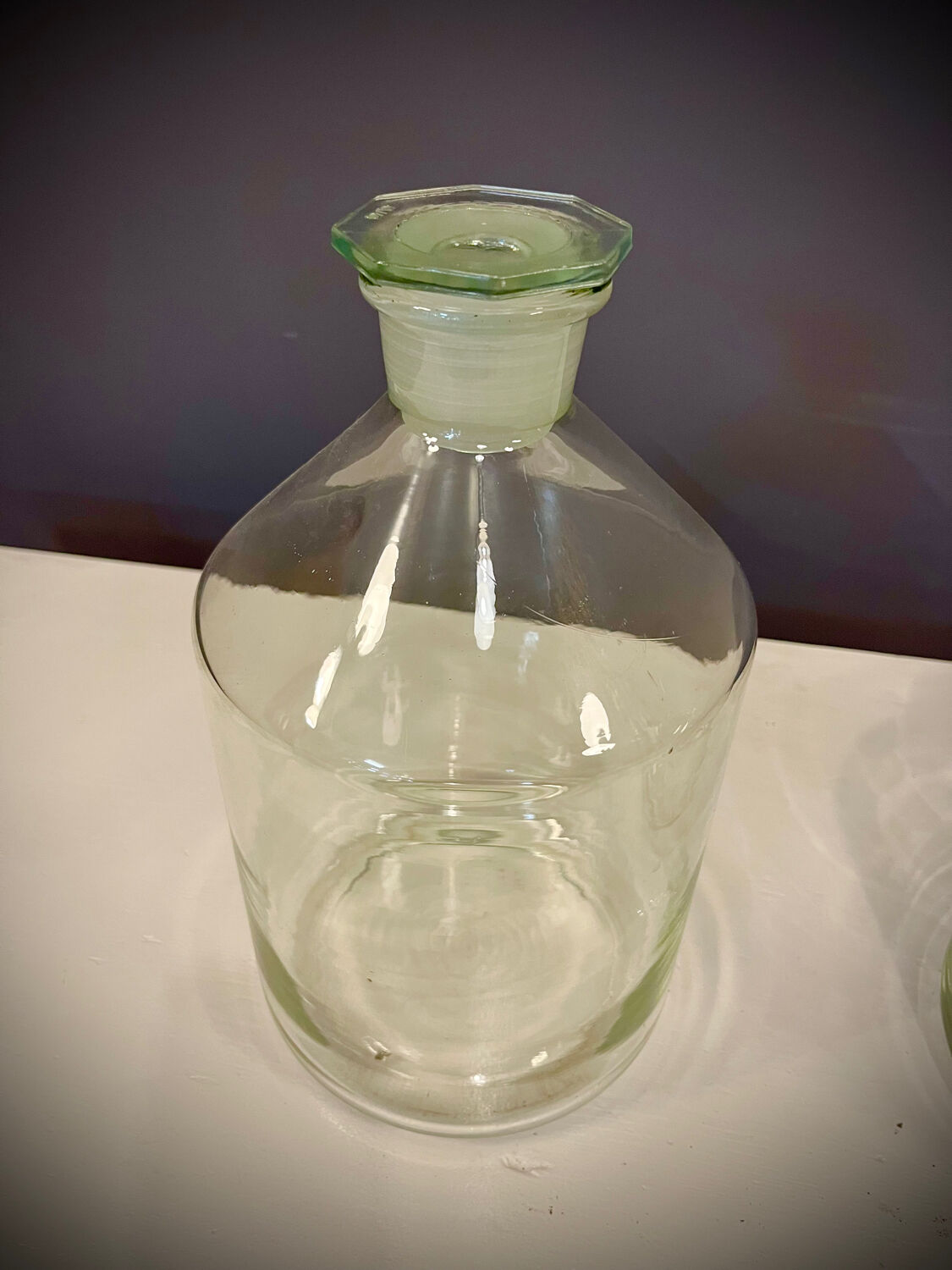 Pair of old factory perfume bottles