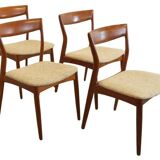 Set van 4 dens design R. Borregaard voor Viborg eetkamerstoelen