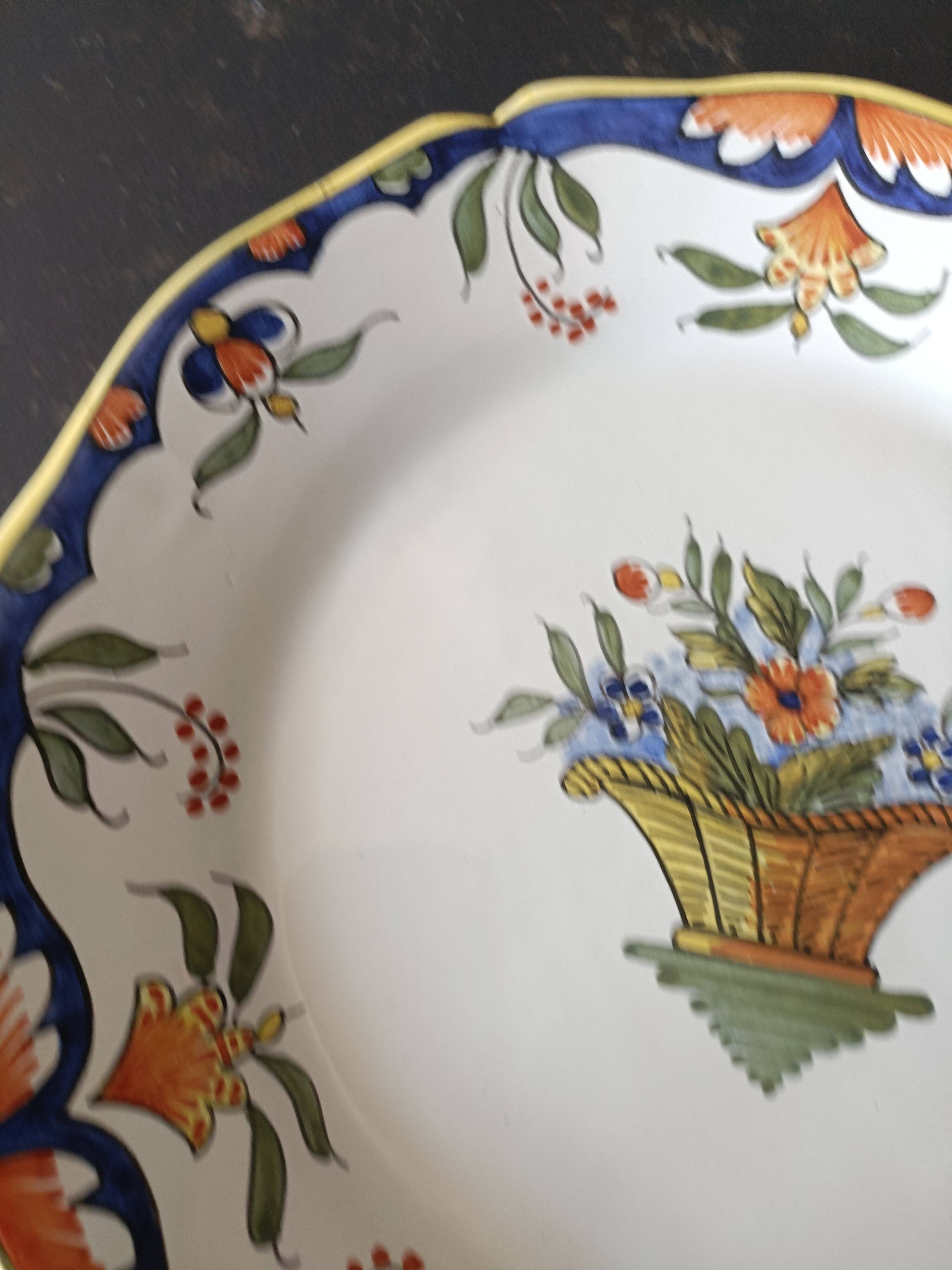 Plate signed geo martel old rouen