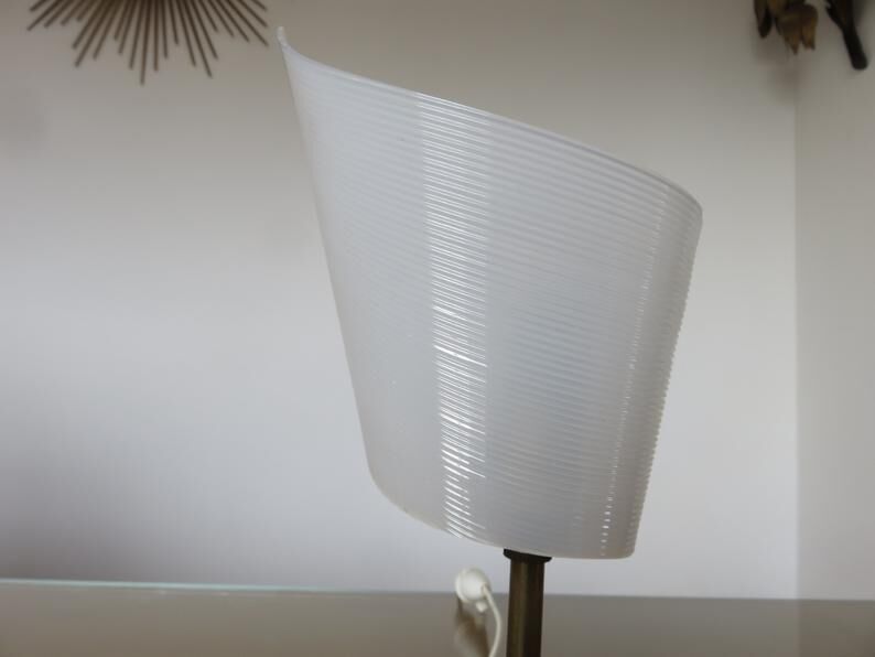 Perspex lamp and brass 50 60 years