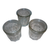 3 old jam jars of 375 ml