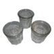 3 old jam jars of 375 ml