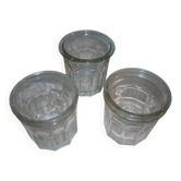 3 pots à confiture anciens de 375 ml