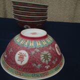 5 soup bowls in chinese earthenware diam 16.5 cm
