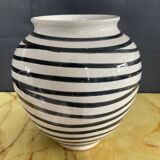 Vase vintage en grès émaillé et estampillé