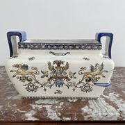 Jardinière, cache pot en faïence de Gien