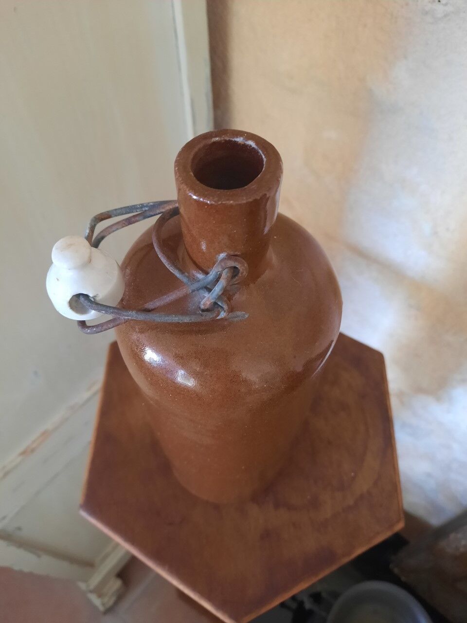 Antique stoneware bottle