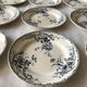 Lot of 6 flat plates "Terre de Fer" model Pornic