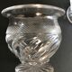 Paire de moutardiers anciens en verre