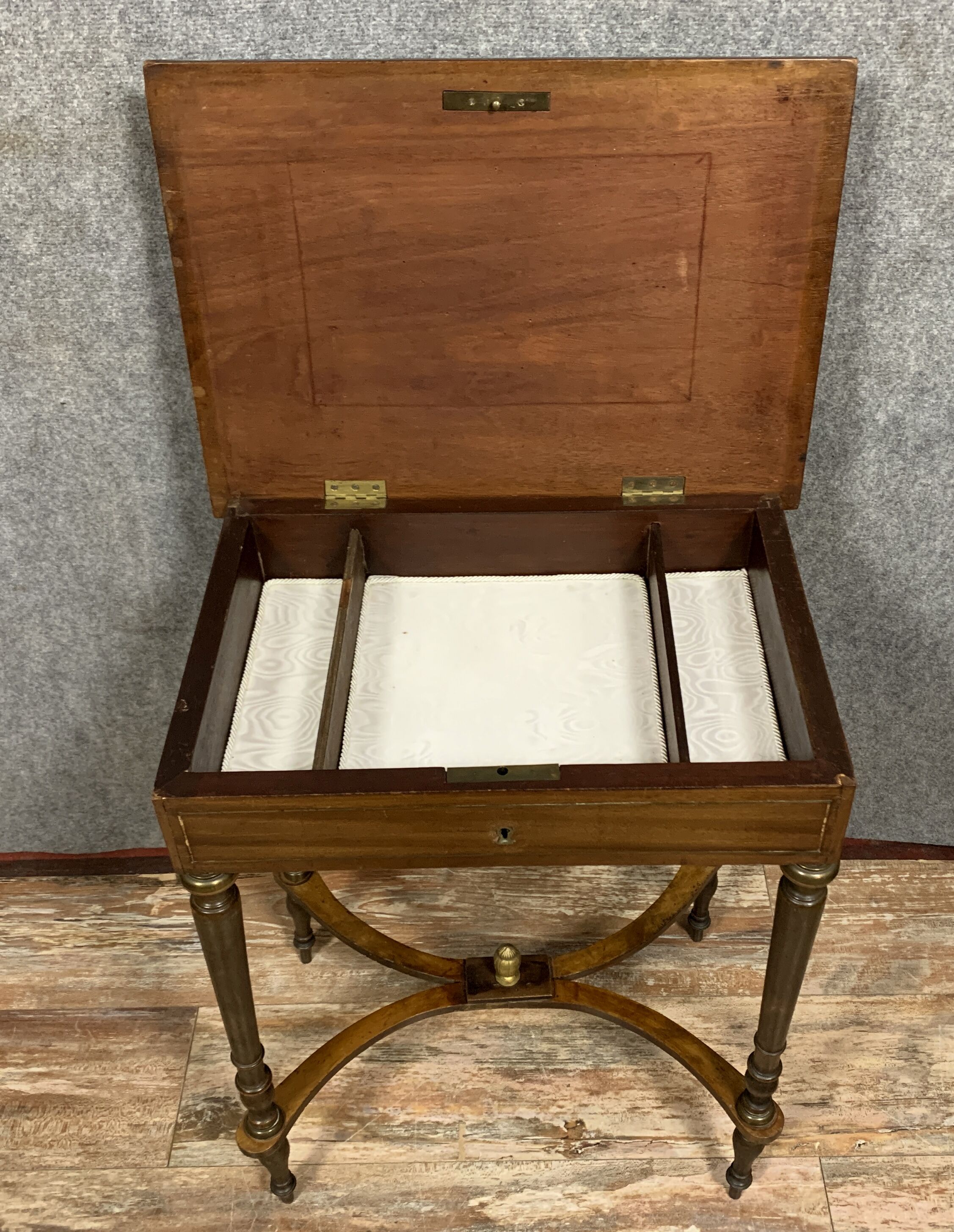 Worker "Boulle" Napoleon III era in rosewood and inlays