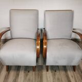 Fauteuils par Jindrich Halabala, 1940s, Set de 2