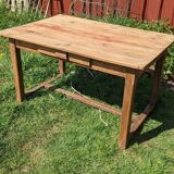 Old farmhouse table with drawer
