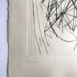Emile gilioli (after), untitled, c. 1990. original engraving with stamp